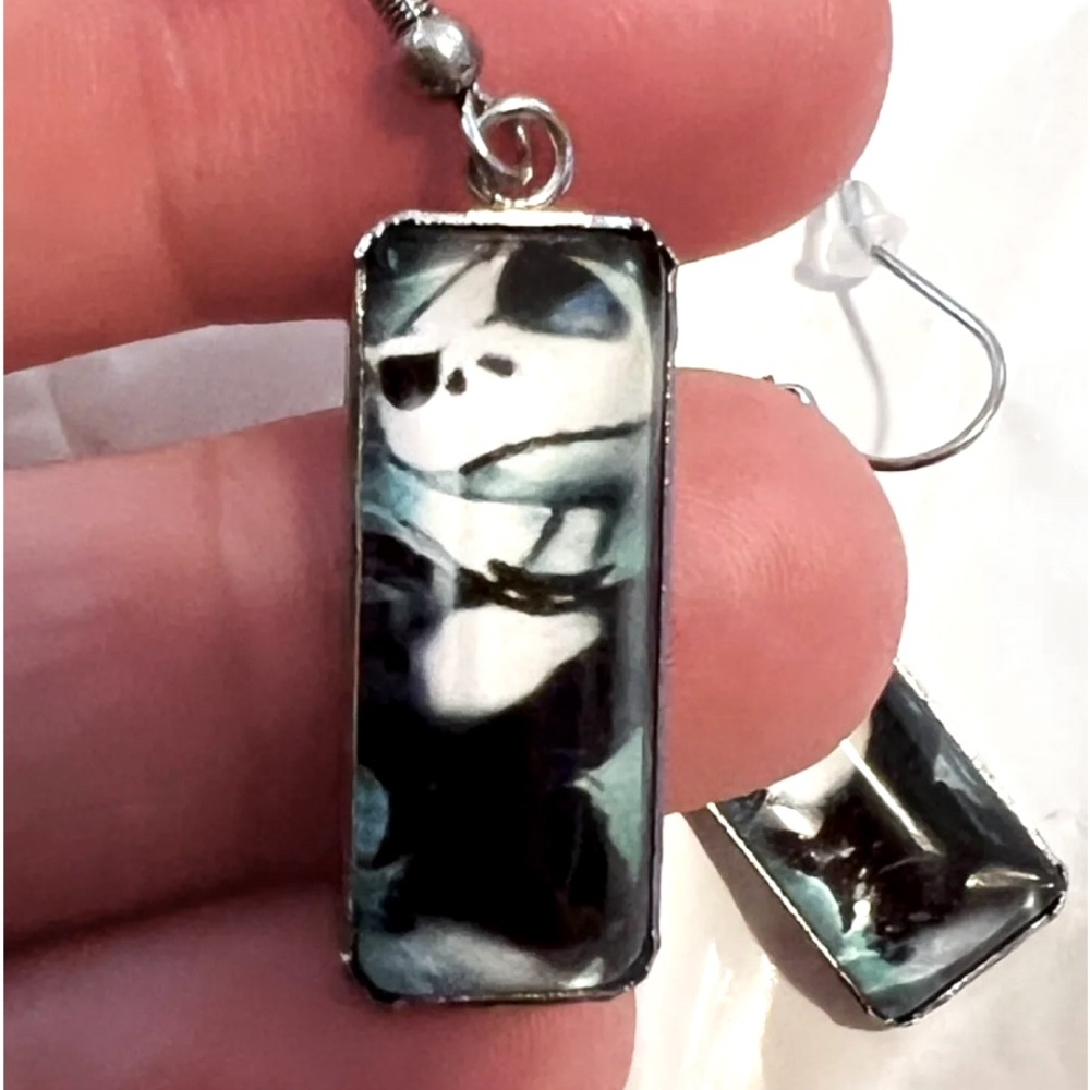 1 Pair Jack Skellington Nightmare Before Christmas Dangle Earrings BRAND NEW!